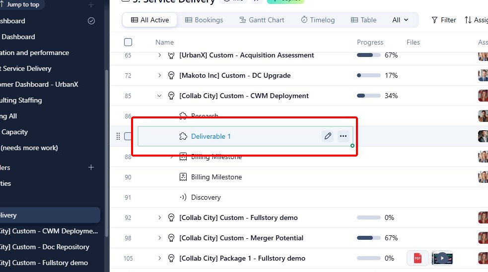 Open the task in Wrike