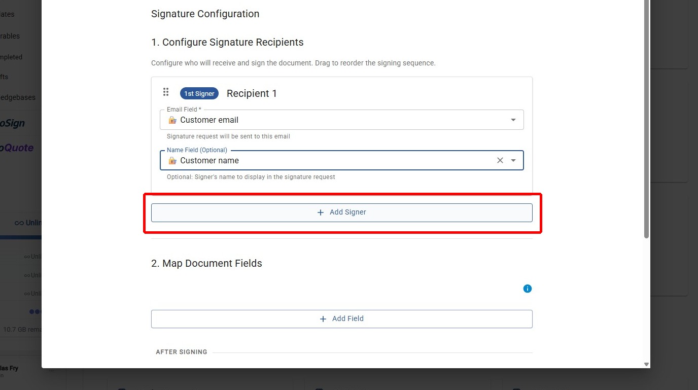Add Additional Signers