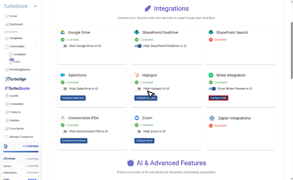 Open Wrike Integration Configuration