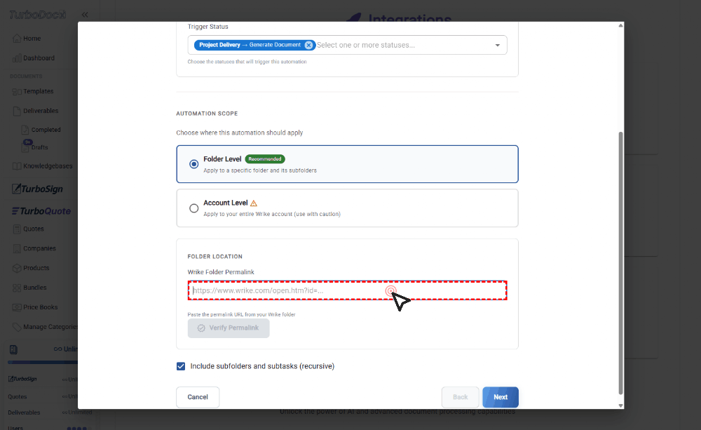 Verify Folder Permalink