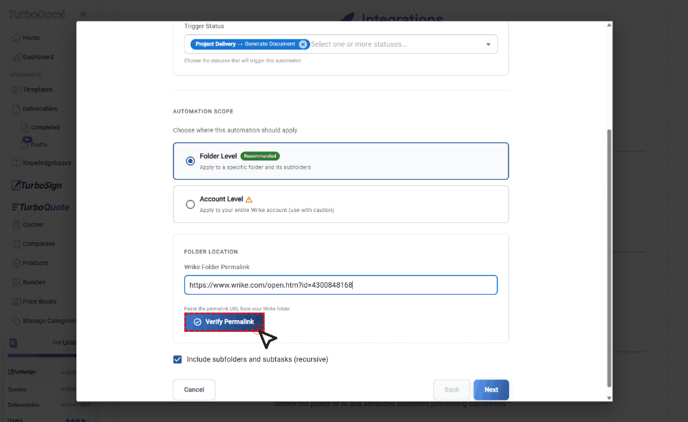 Proceed to Next Step