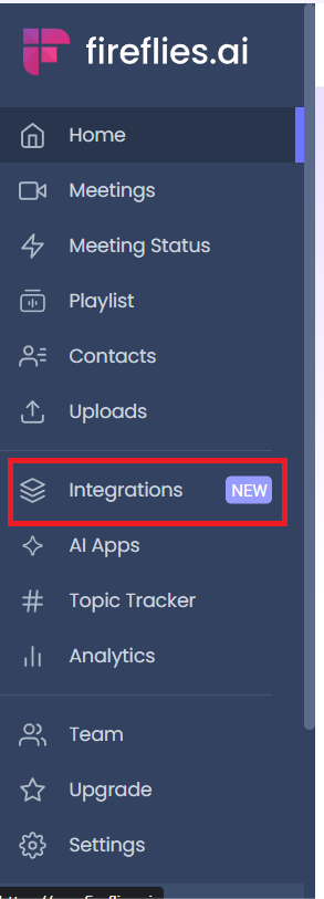 Fireflies Integration Section