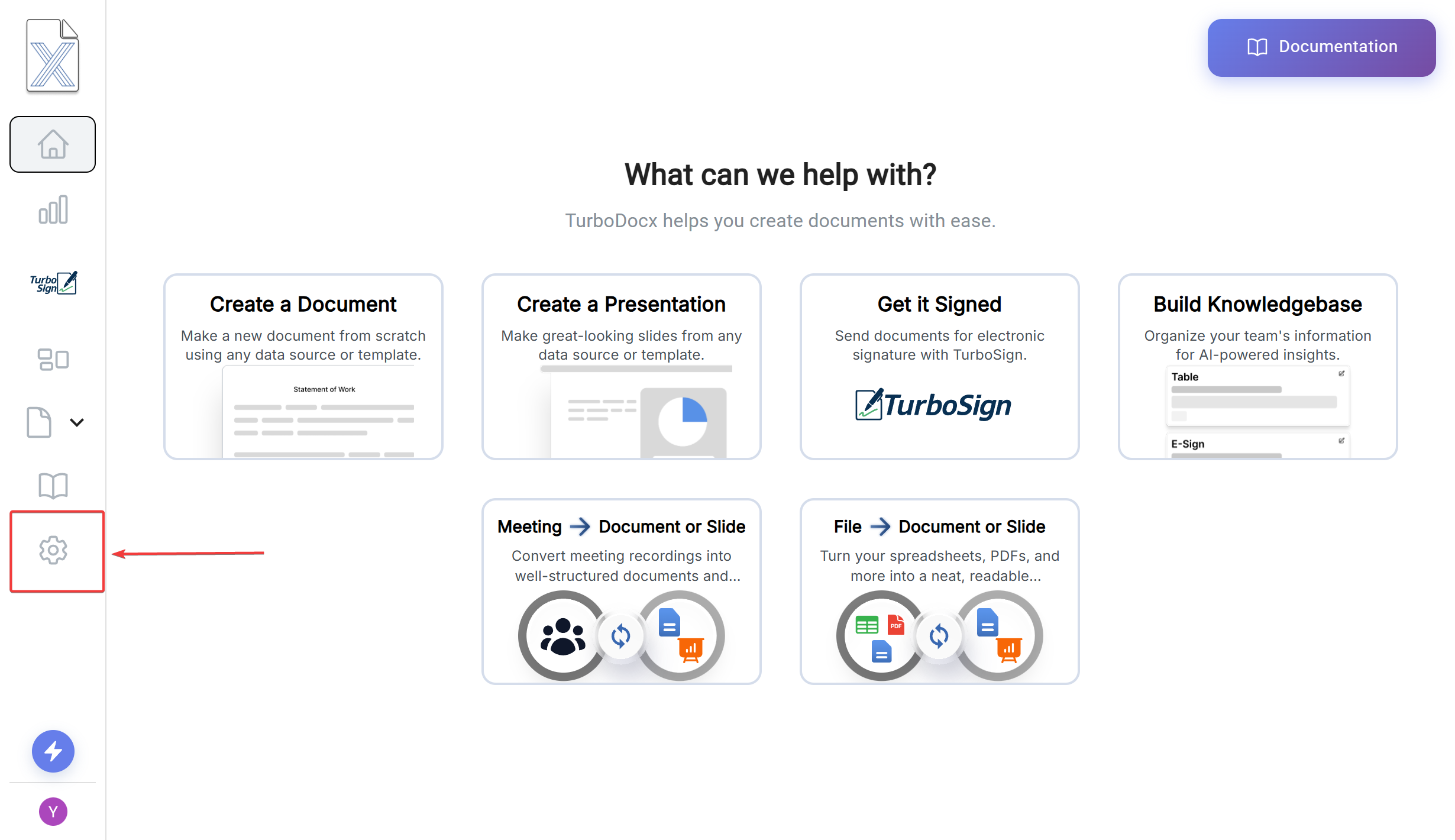 Get It Signed button on TurboDocx homepage